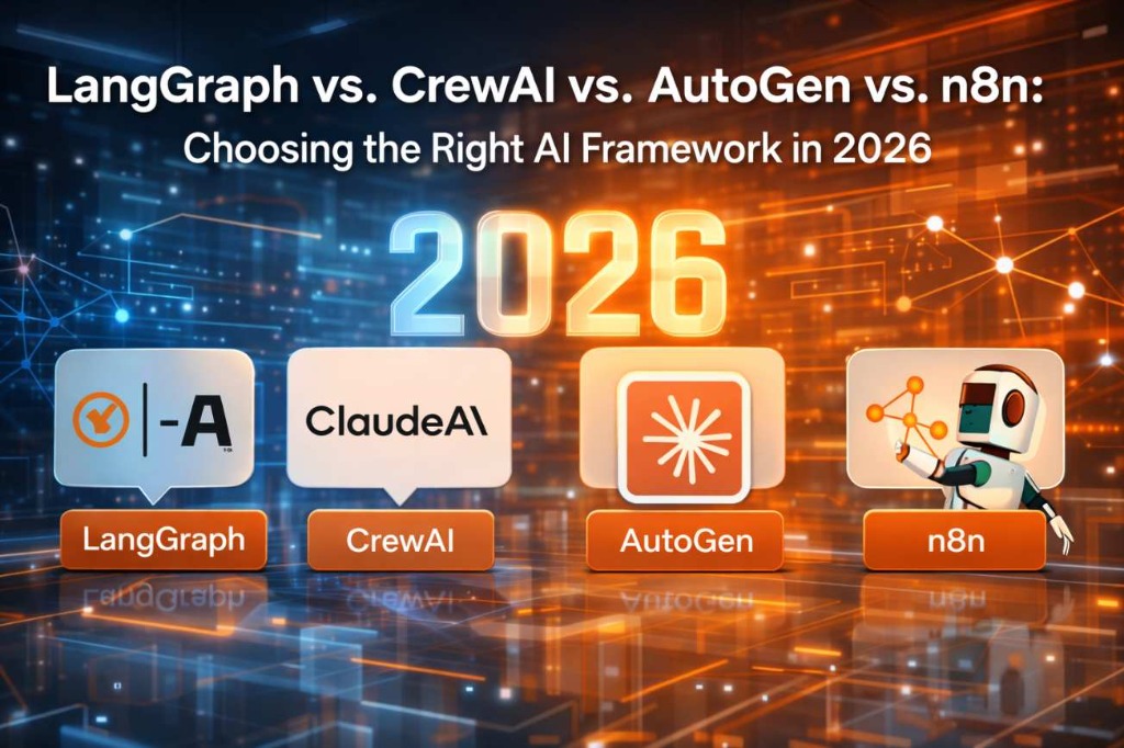 LangGraph vs. CrewAI vs. AutoGen vs. n8n: Choosing the Right AI Framework in 2026